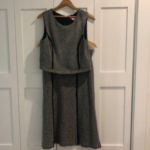 Banana Republic Black and White/Grey Two Piece Dress Suit